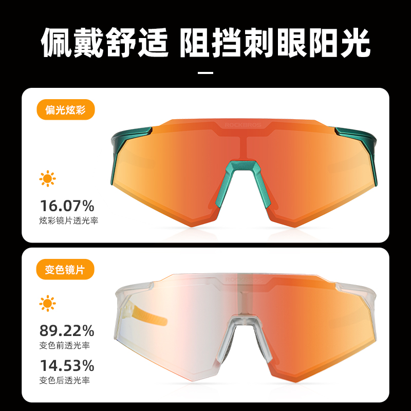 ROCKBROS Everyday Cycling Unisex Waterproof Anti Strong Light Cycling Glasses & Goggles
