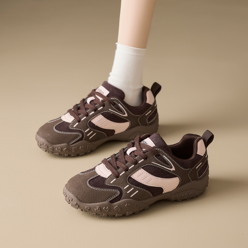 AGSDON Artificial Leather Height Increasing Height Increasing Low top Mountaineering Shoes Women’s