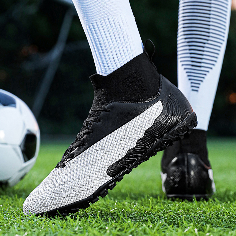SHUANGDING TF Turf Soft Ground, Artificial Ground Synthetic Leather Cushioning Slip Resistant Abrasion Resistant