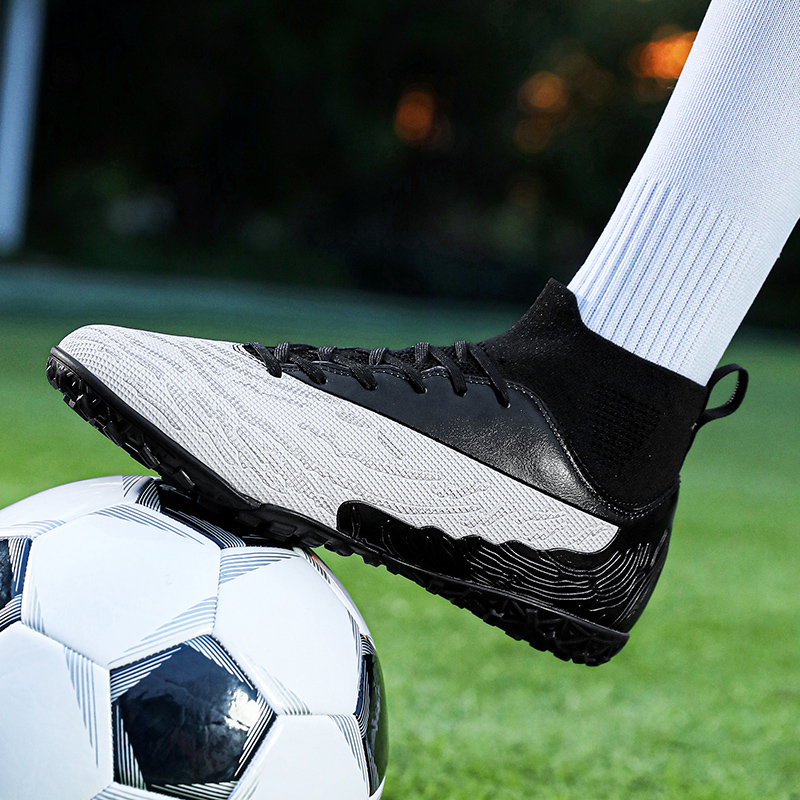 SHUANGDING TF Turf Soft Ground, Artificial Ground Synthetic Leather Cushioning Slip Resistant Abrasion Resistant