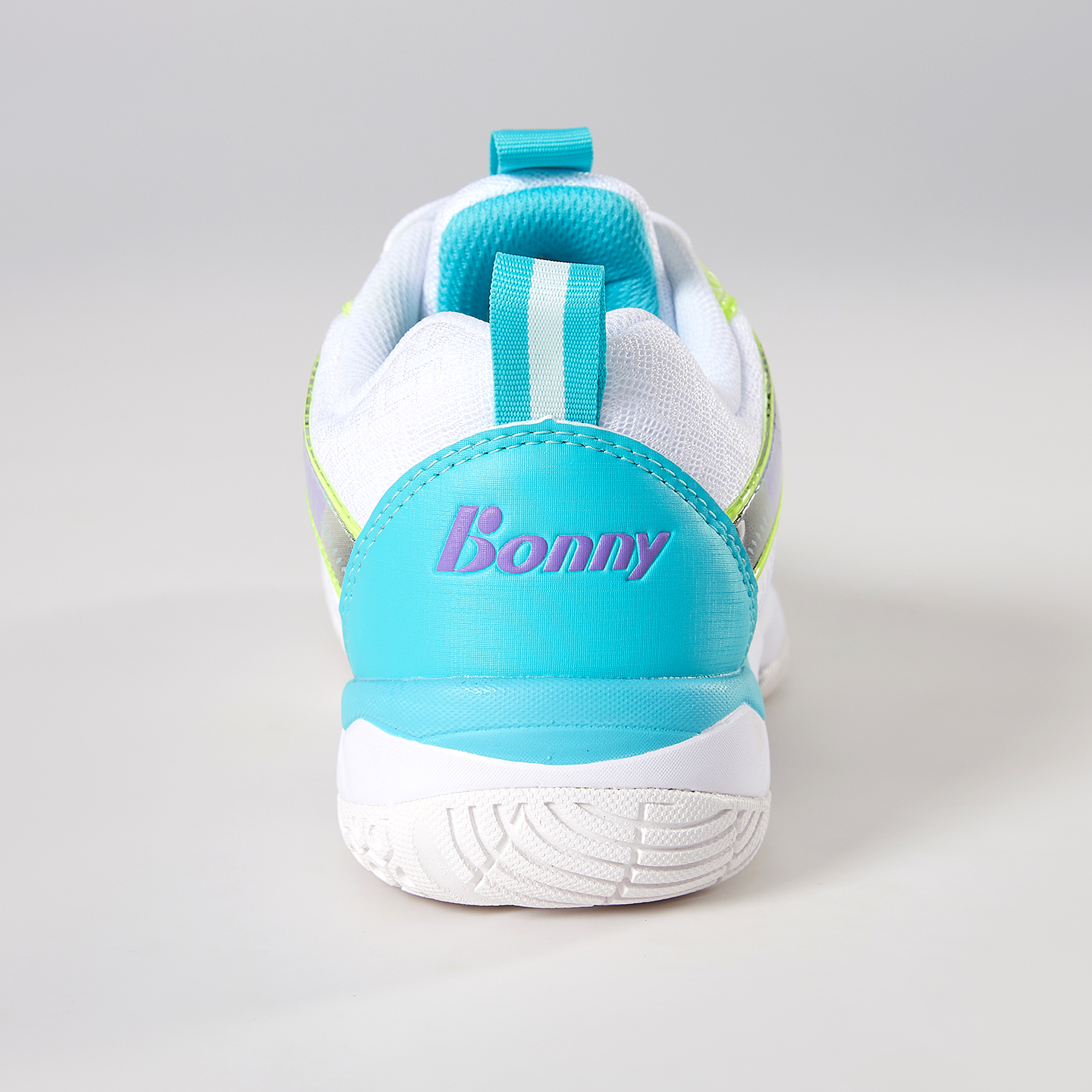 BONNY Cushioning Slip Resistant Abrasion Resistant Low top Badminton Shoes Unisex White