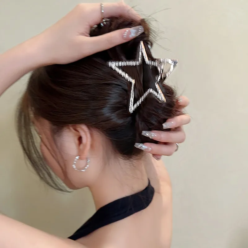 Like A Dream Alloy Texture Everyday Hair Clip With Rear Headrest Plate Women's