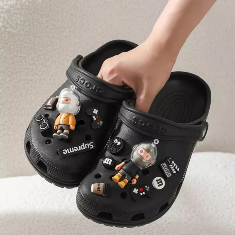 XMISTUO Resin Drip Molding Accessories Creative Detachable DIY Soft Vinyl Shoe Charm Unisex