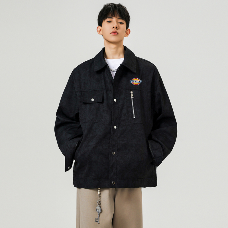 Мужская куртка Dickies logocleanfitbomber (синяя) — фото 3