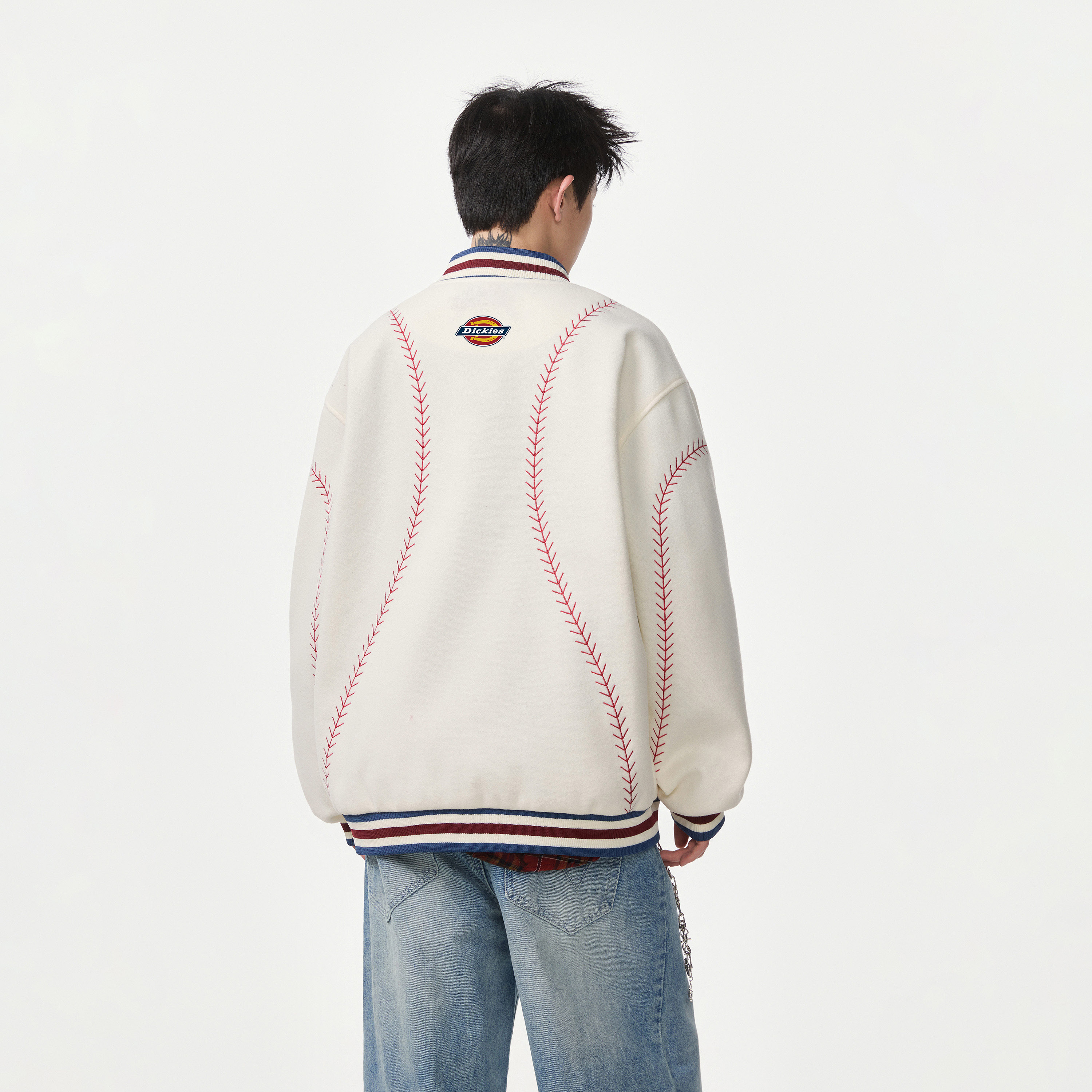 Куртка Dickies Logo (черно-белая) — фото 10