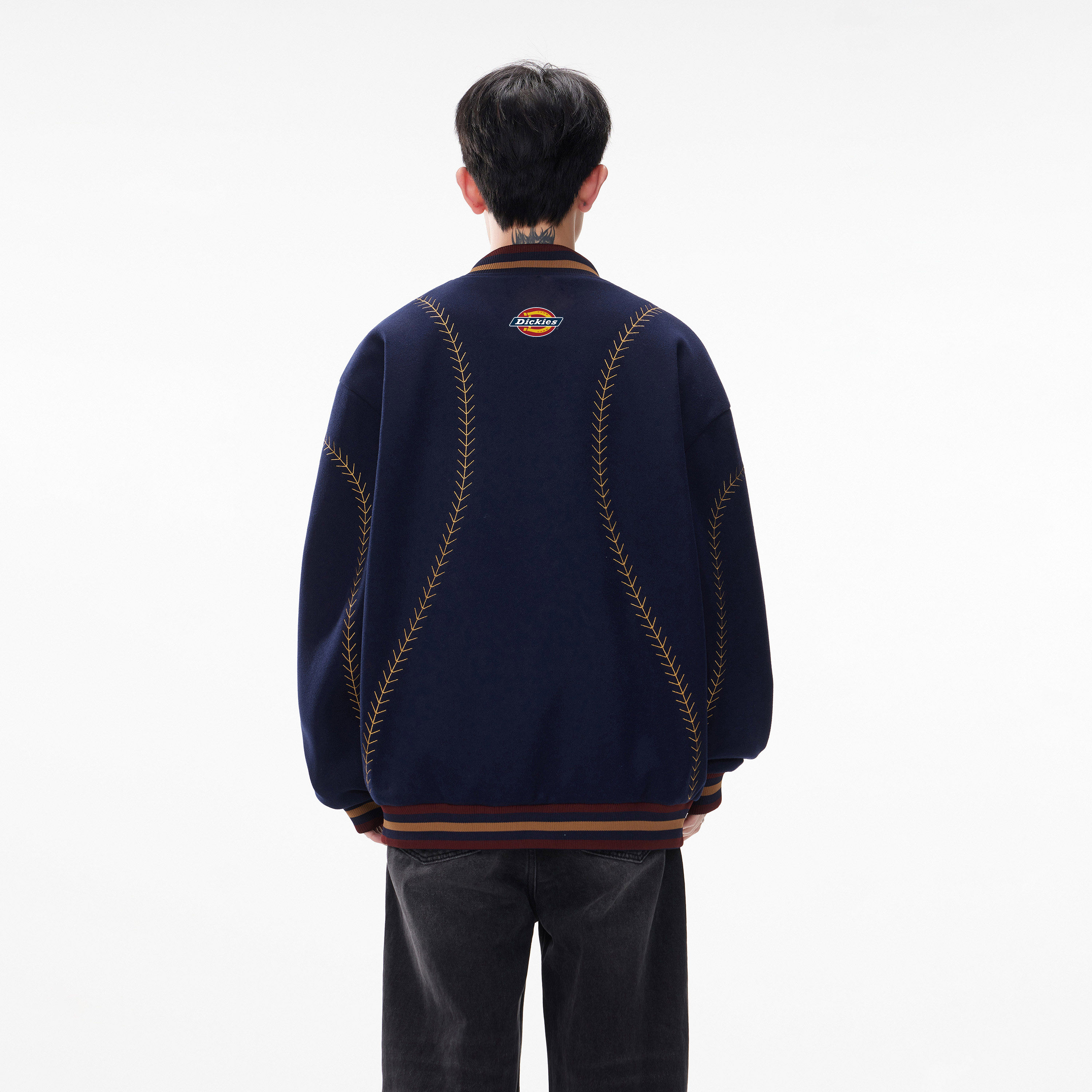 Куртка Dickies Logo (черно-белая) — фото 5