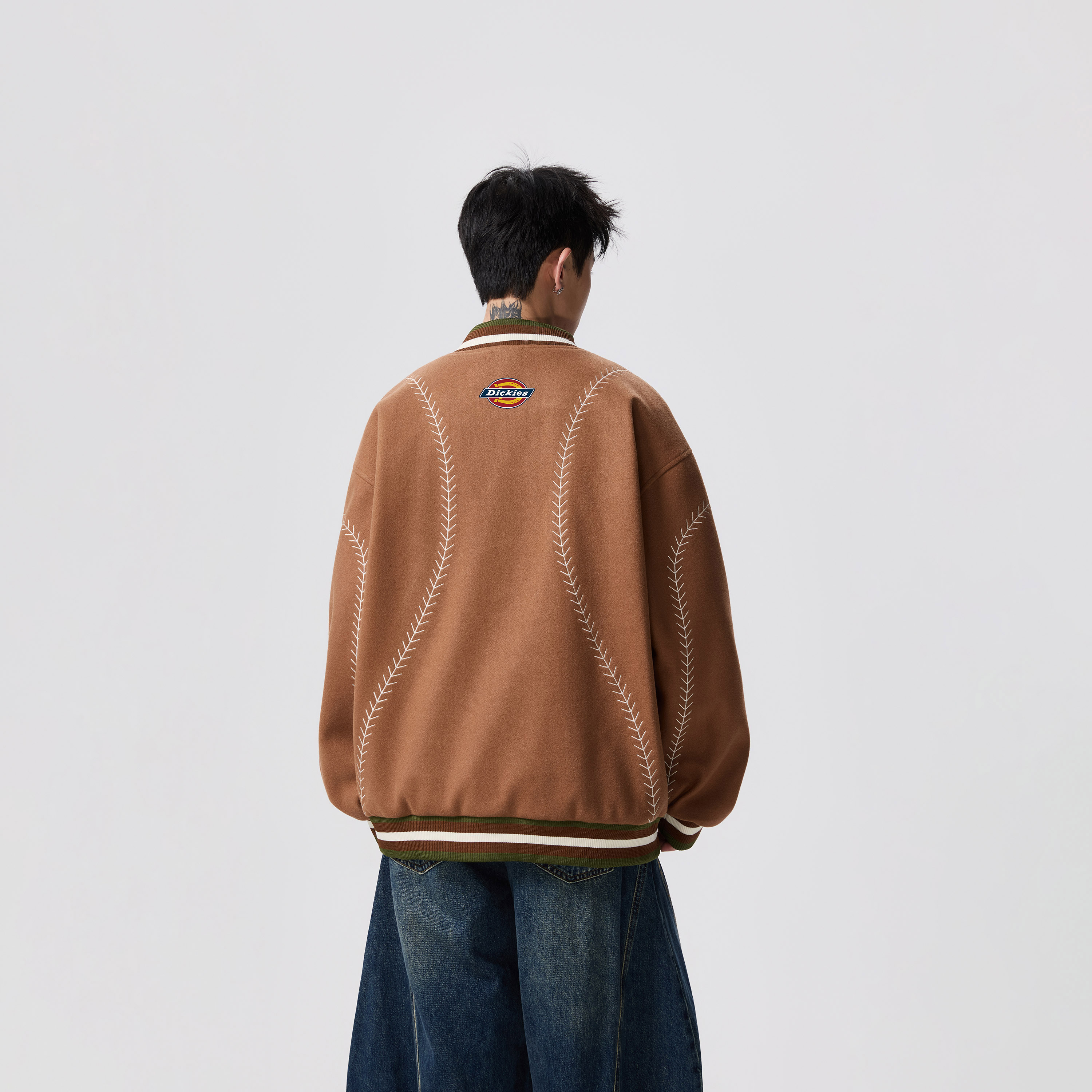 Куртка Dickies Logo (черно-белая) — фото 15