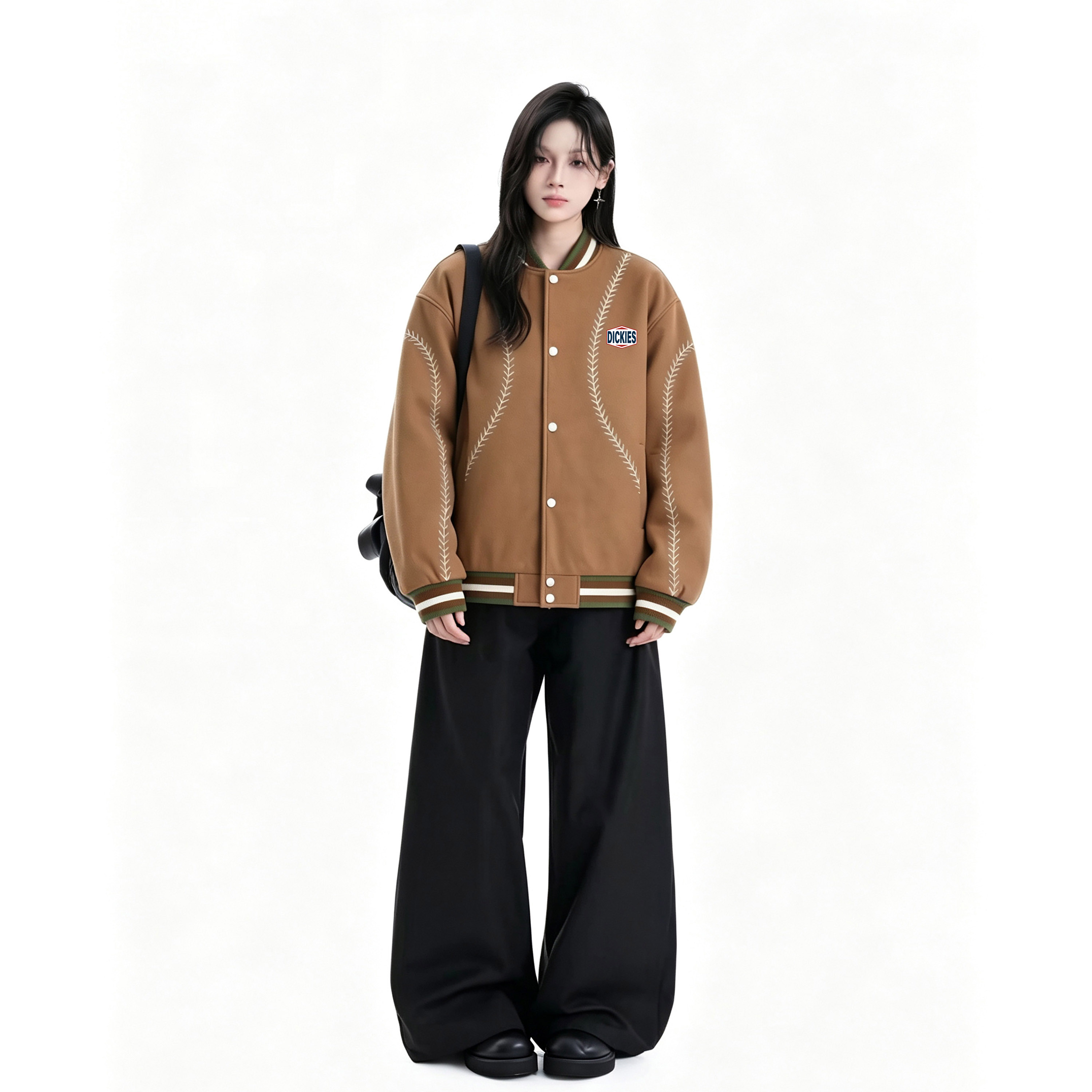 Куртка Dickies Logo (черно-белая) — фото 13