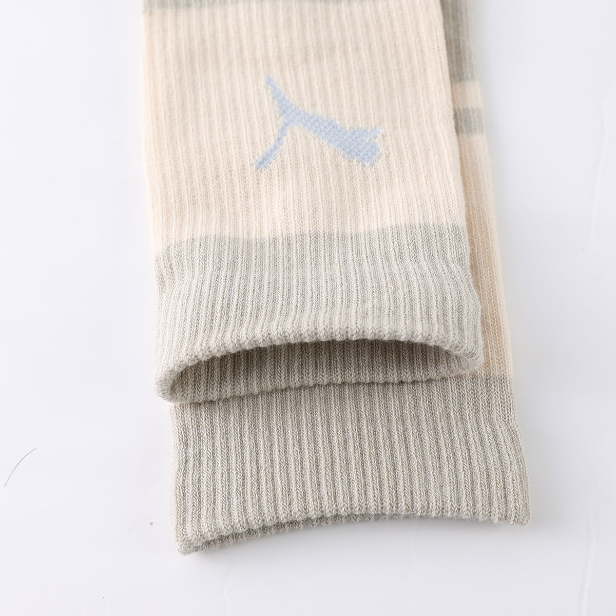 PUMA Knee High Socks Unisex 3 Pack Beige