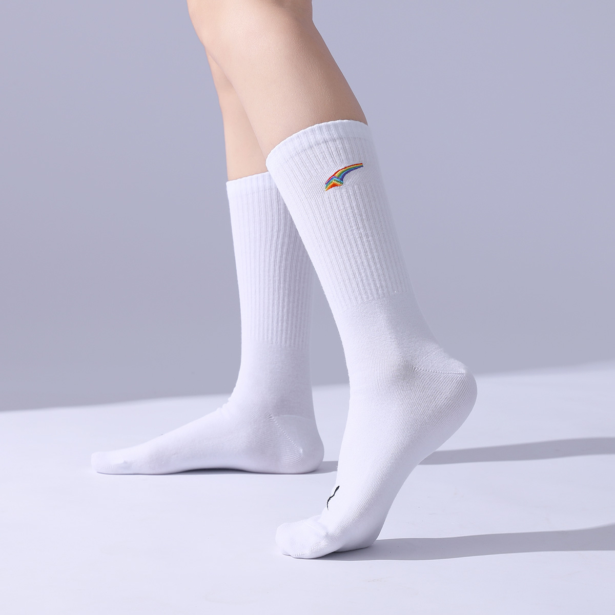 PUMA Knee High Socks Unisex 3 Pack White