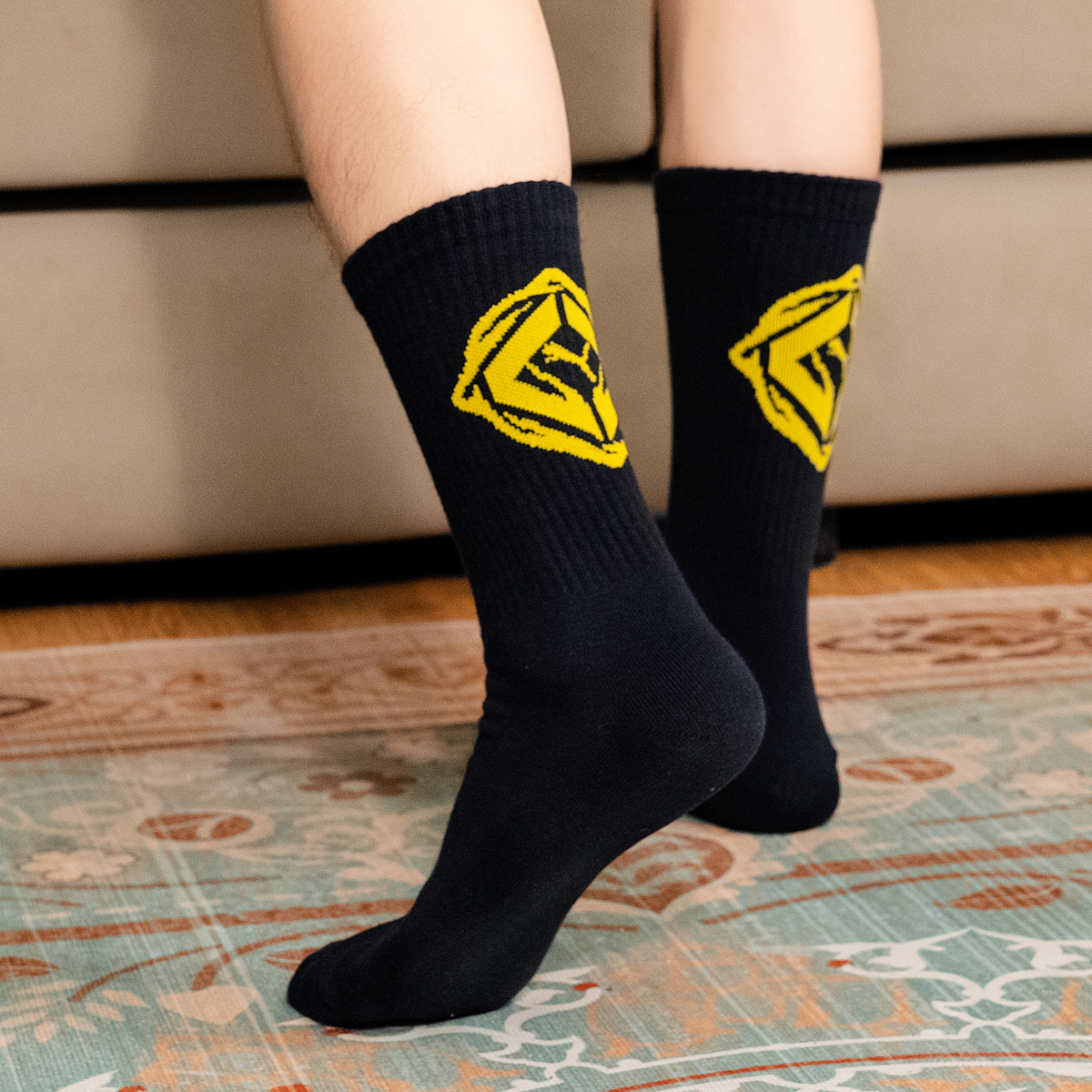 PUMA Knee High Socks Unisex 3 Pack Black