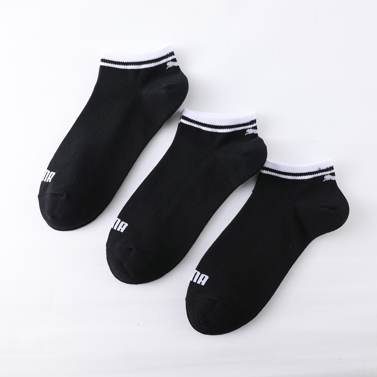 PUMA Ankle Socks Unisex 3 Pack Black