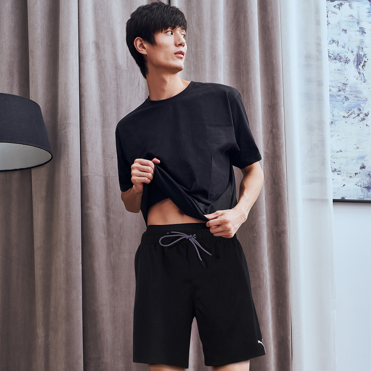 PUMA Beach Shorts Men’s Black