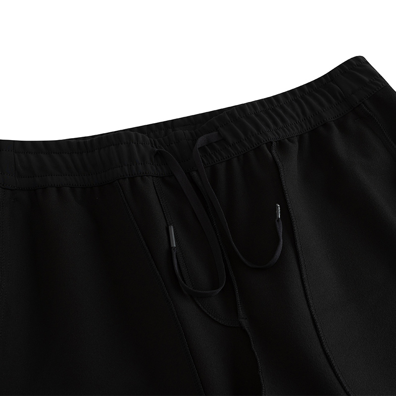 Anta Variety Training Collection Comfortable Solid Color Fleece Lined Versatile Sports Pants Men’s Basic Black