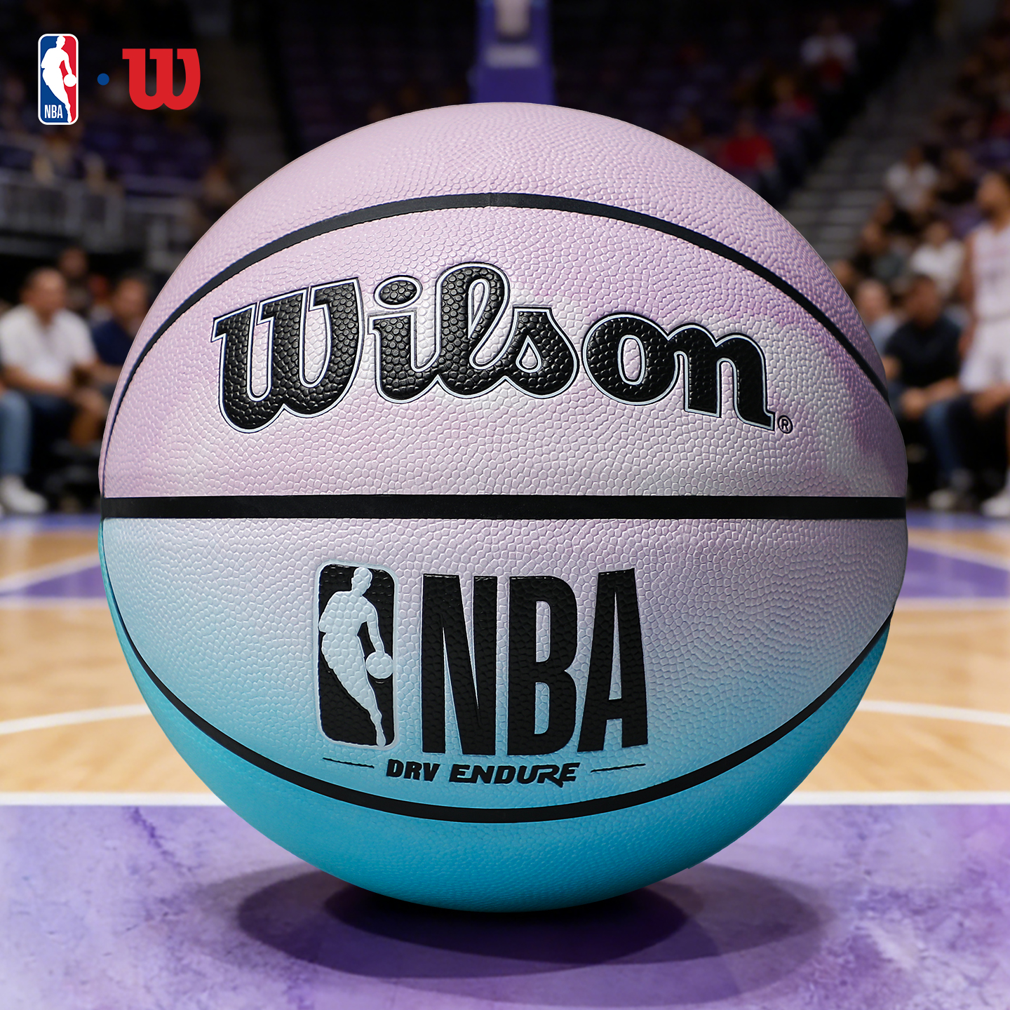 Wilson NBA PU Basketball Pink Blue Size 7 Ball Training Unisex China Mainland Version