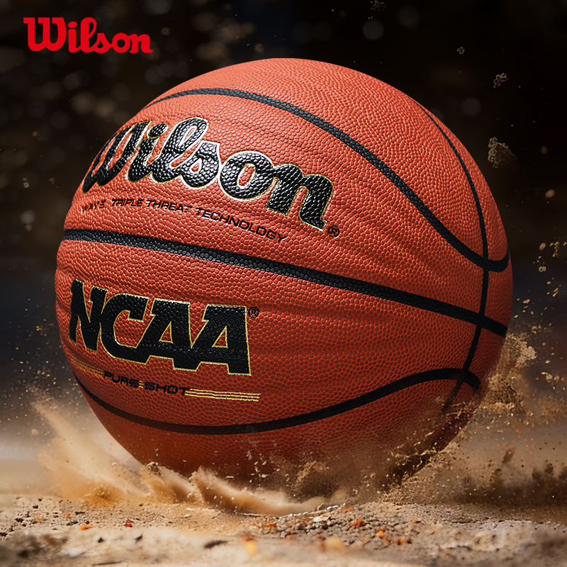 Wilson NCAA Collection WTB0640IB07CN Pu Basketball Brick Red Size 7 Training Unisex China Mainland Version