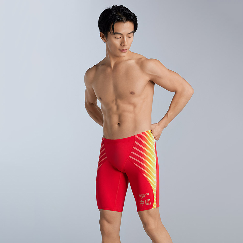 Speedo Five point Knee length Swimming Trunks Men’s Red