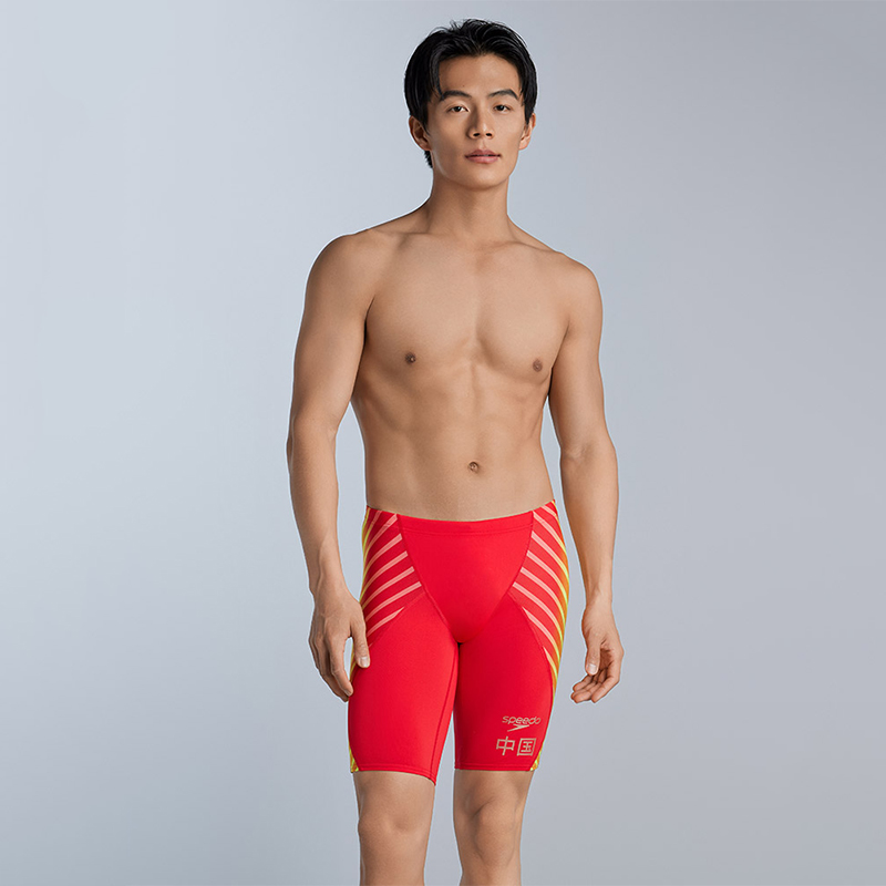 Speedo Five point Knee length Swimming Trunks Men’s Red