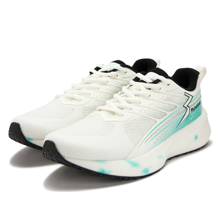 361° Cushioning Breathable Low top Running Shoes Men’s White Blue