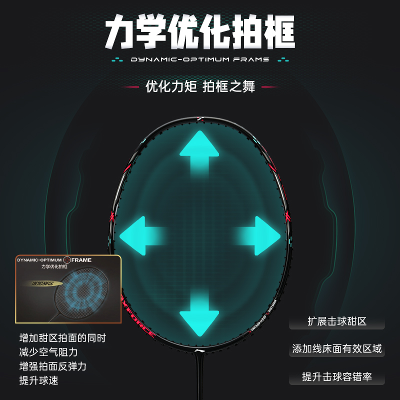 Li Ning Thunder Mini Cannon Full Carbon Badminton Rackets Offensive Type Heavy Head, Stiff Shaft Entry level 4U
