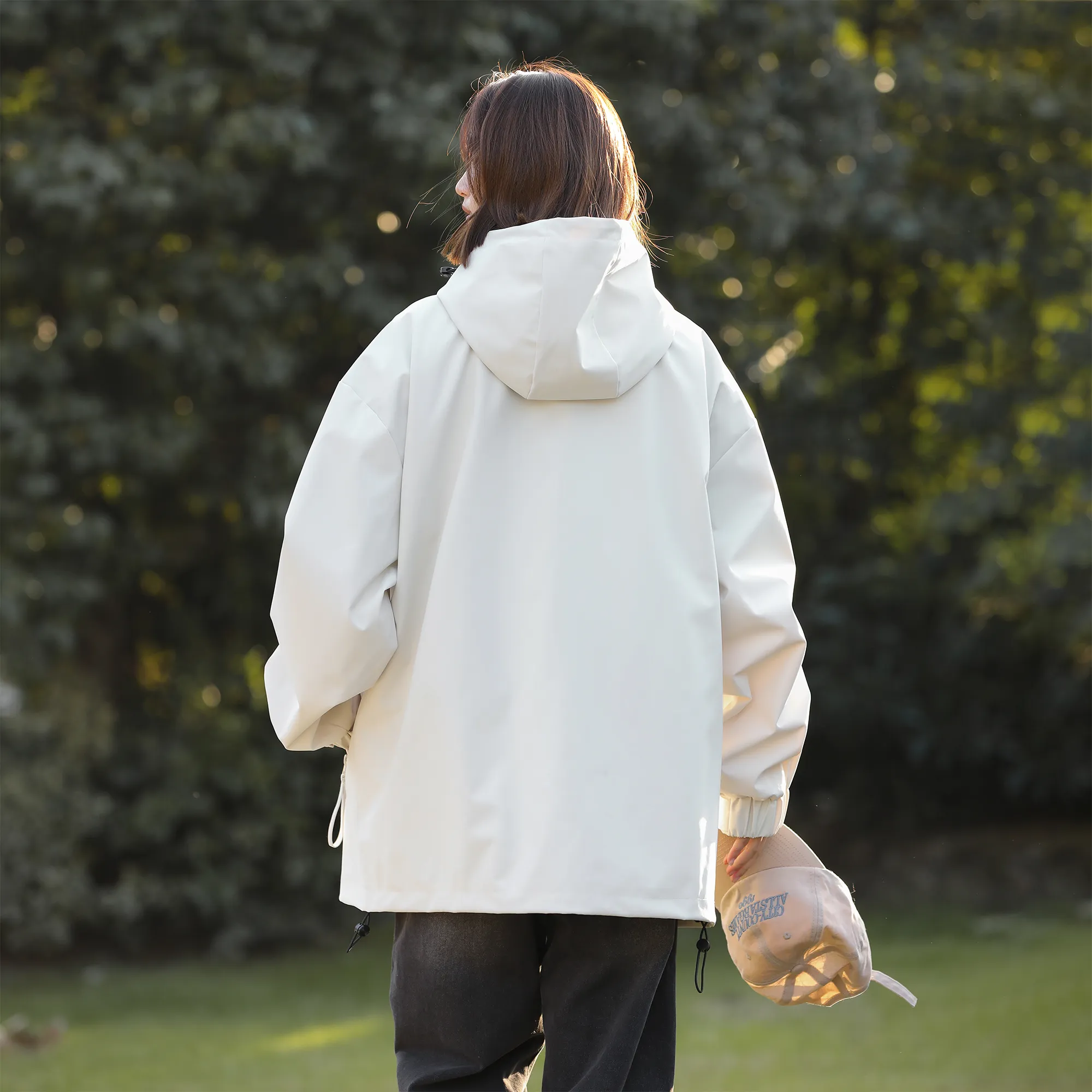 Company reversible hooded jacket