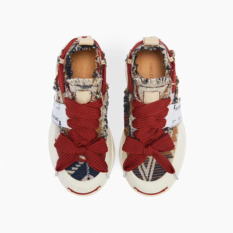 SMILEREPUBLIC Open Ended Smiling Collection Low top Canvas Shoes Unisex Multicolor