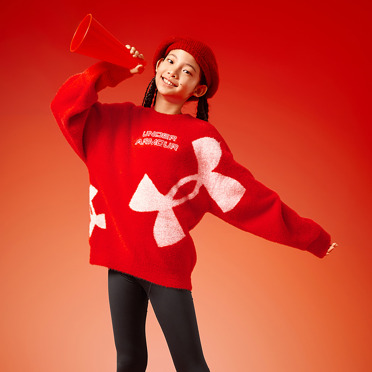 Свитер Under Armour Under Armour CNY (красно-черный) — фото 8
