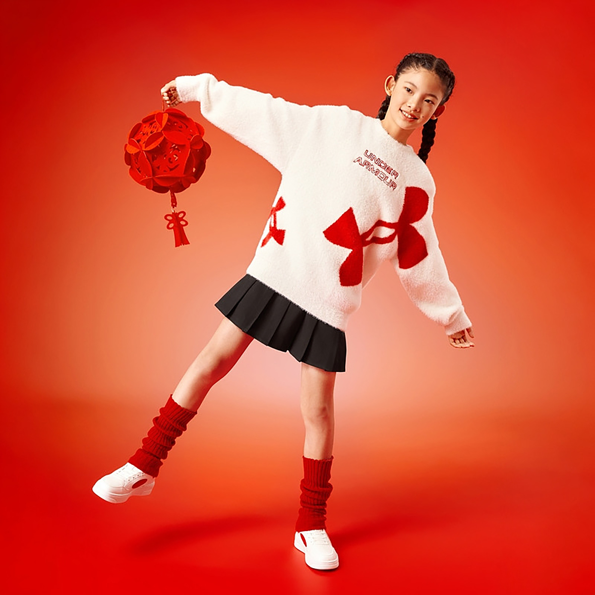 Свитер Under Armour Under Armour CNY (красно-черный) — фото 4