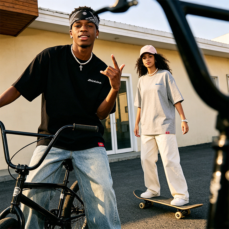 Женская футболка Dickies 320g Heavyweight Logo (зеленая) — фото 36