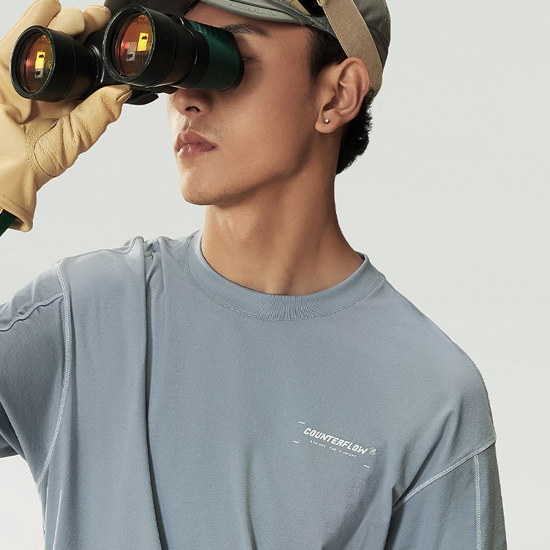 Li Ning Quick Dry T Shirts Men’s Cyan Bird