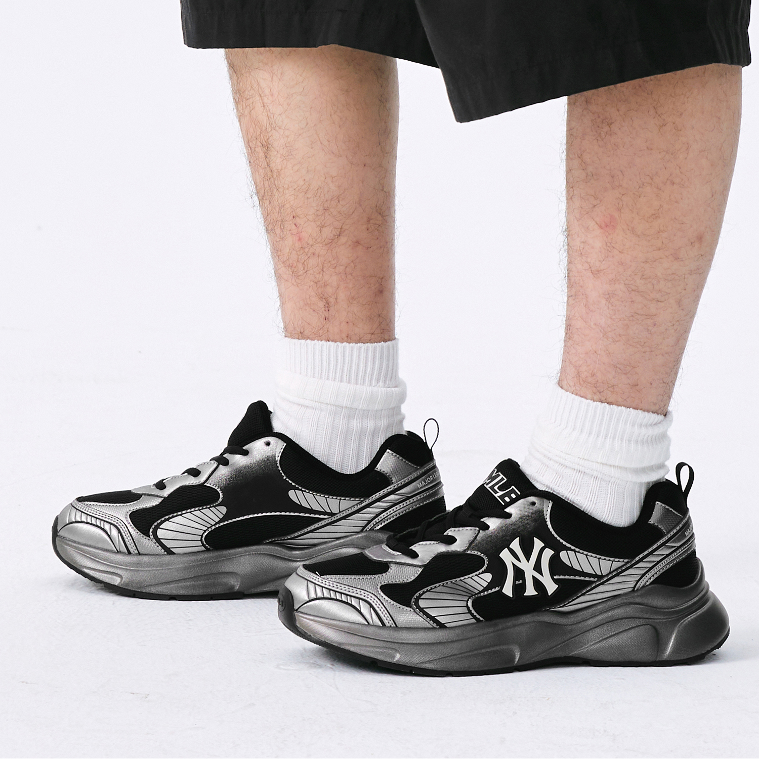 MLB Chunky Jogger Low top Casual Running Shoes Unisex Black