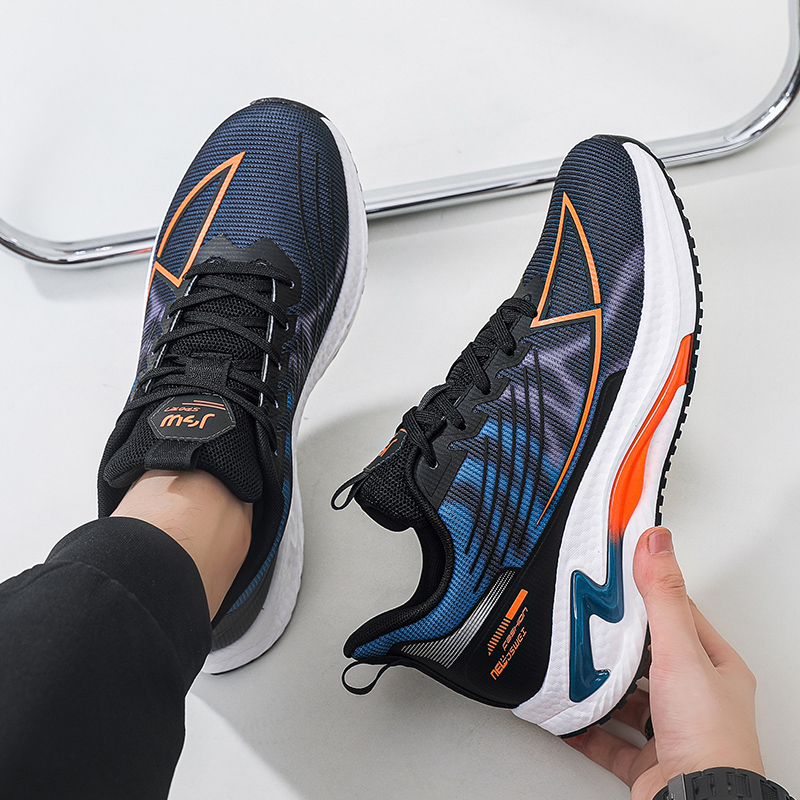 JSWEI Slip Resistant Abrasion Resistant Low top Running Shoes Men’s