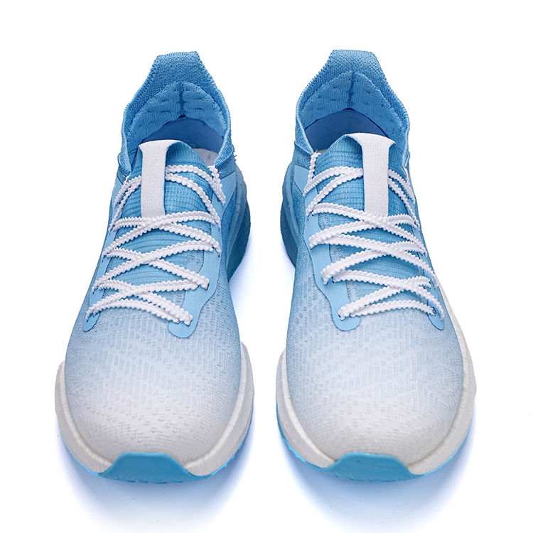 VOIT Running Shoes Unisex Low Top White Gradient Blue