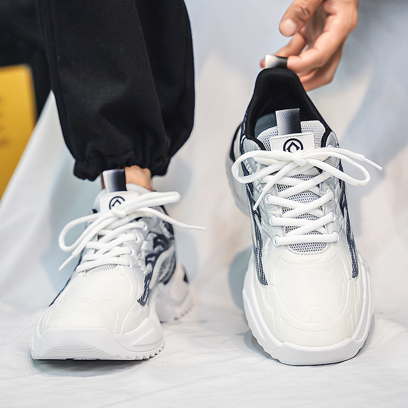 TONYBEAR Fabric Slip Resistant Abrasion Resistant Slip Resistant Abrasion Resistant Low top Sports Running Shoes Men’s