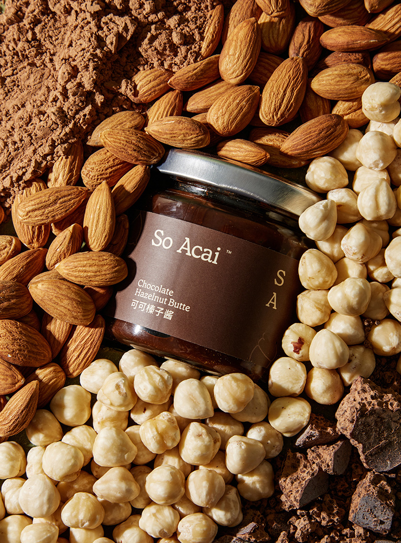 【Expédition directe depuis Hong Kong】 Pâte de cacao et noisettes So Acai 130g, sans sucre ajouté, procédé à basse température