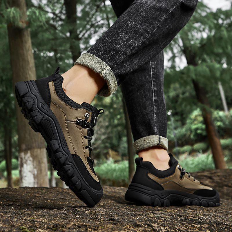GONGNIULEITING Synthetic Leather Slip Resistant Abrasion Resistant Slip Resistant Abrasion Resistant Low top
