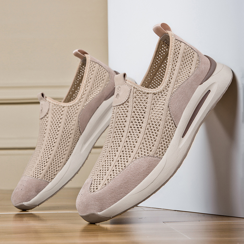 GONGNIULEITING Mesh Abrasion Resistant Breathable Abrasion Resistant Breathable Low top Casual Shoes Men’s