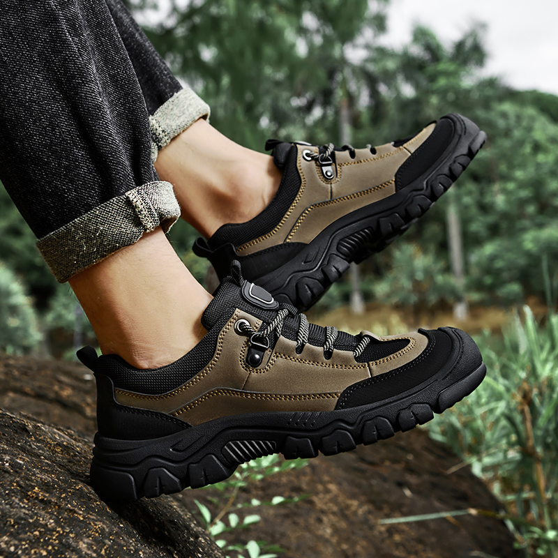 GONGNIULEITING Synthetic Leather Slip Resistant Abrasion Resistant Slip Resistant Abrasion Resistant Low top