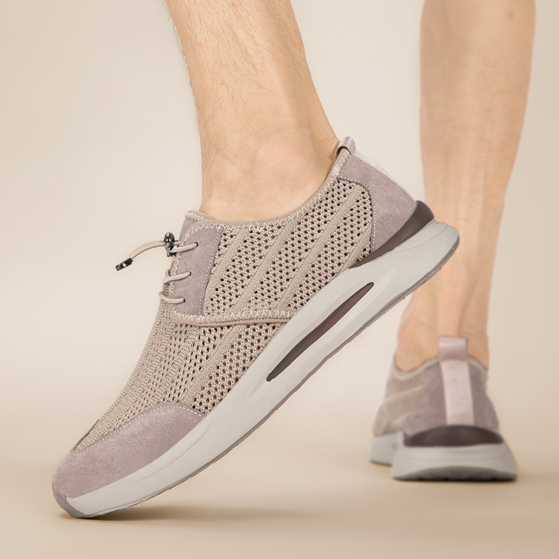GONGNIULEITING Mesh Breathable Lightweight Breathable And Lightweight Low top Casual Shoes Men’s