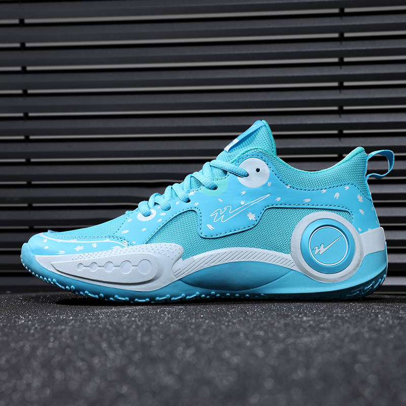 Binary Low top Basketball Shoes Unisex Aqua