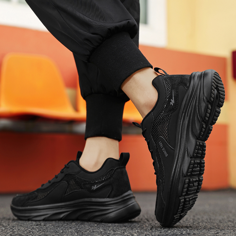 Binary Cushioning Rebound Lightweight Breathable Slip Resistant Low top Running Shoes Men’s