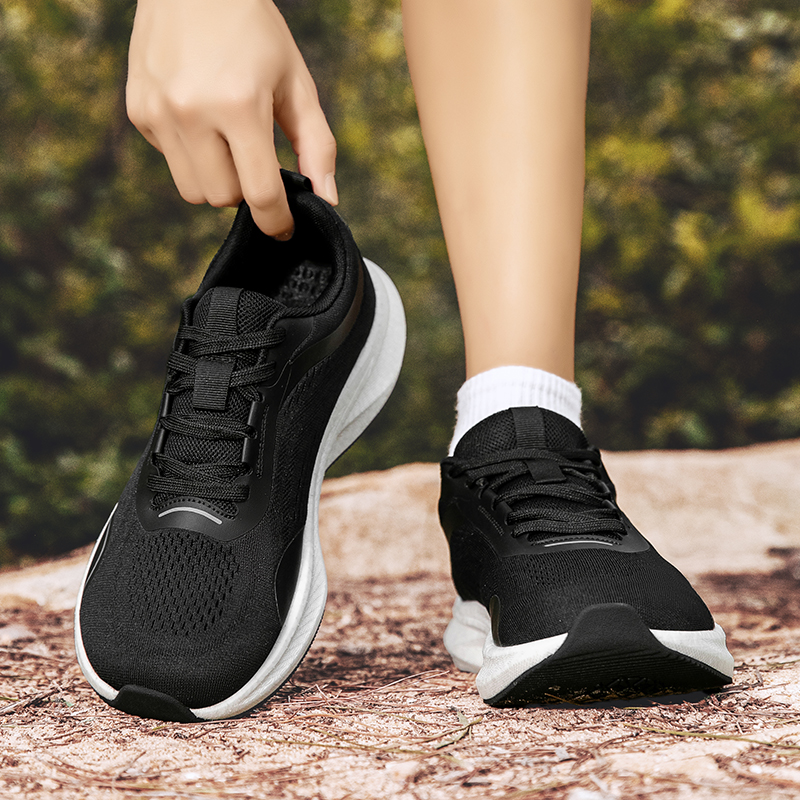 MEKY Running Shoes Men’s Low Top Black/Khaki