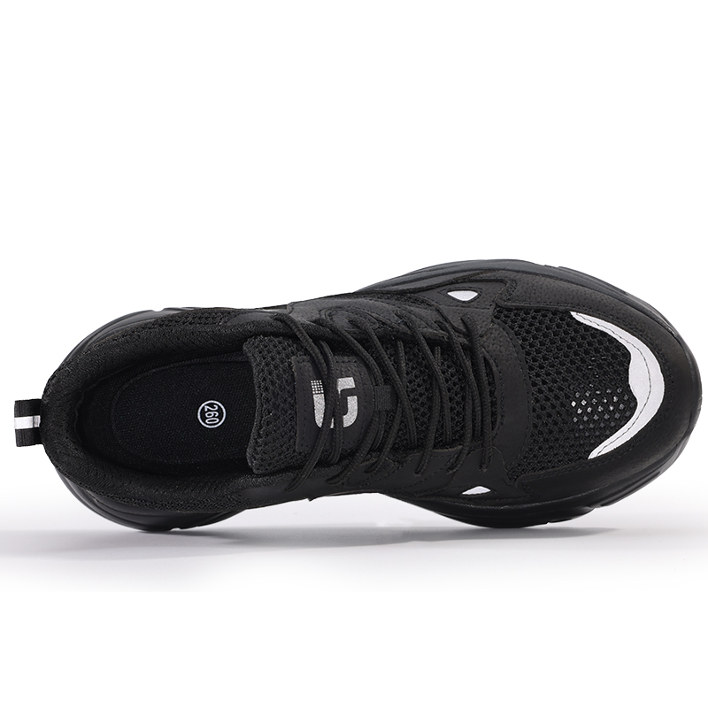 GUYISA Breathable Coverage Impact Resistant Breathable Coverage Impact Resistant Low top Outdoor Shoes Unisex Black
