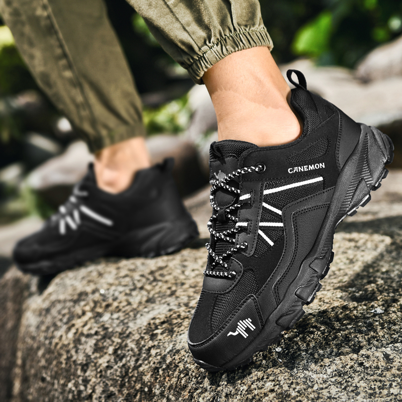 LINGHANGLUOTUO Mountain Journey Collection Slip Resistant And Breathable Coverage Low top Outdoor Shoes Unisex