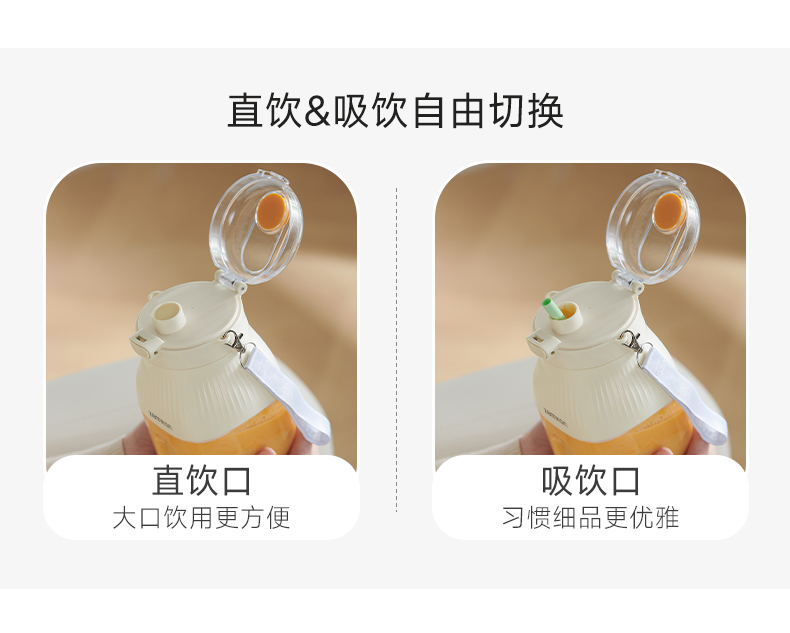 【Expédition directe depuis Hong Kong】 Presse-agrumes portable Zemkon GZ36A, blanc crème, 1200 ml, peut broyer de la glace