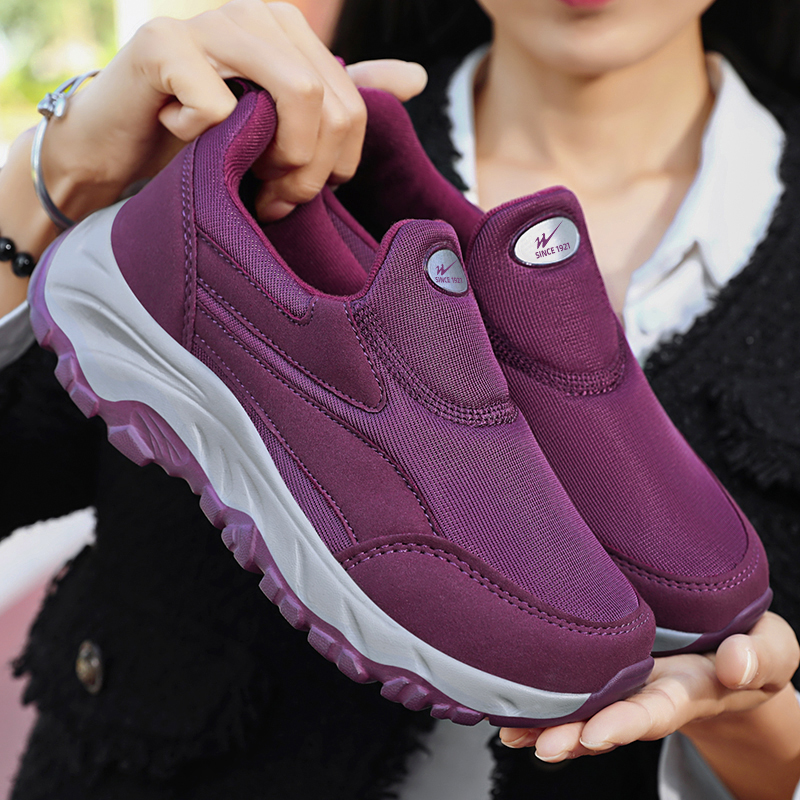DOUBLE STAR 88 Elderly Men’s Spring Autumn Slip on Soft Sole Odor Resistant Middle Aged Walking Old Beijing Cloth Shoes