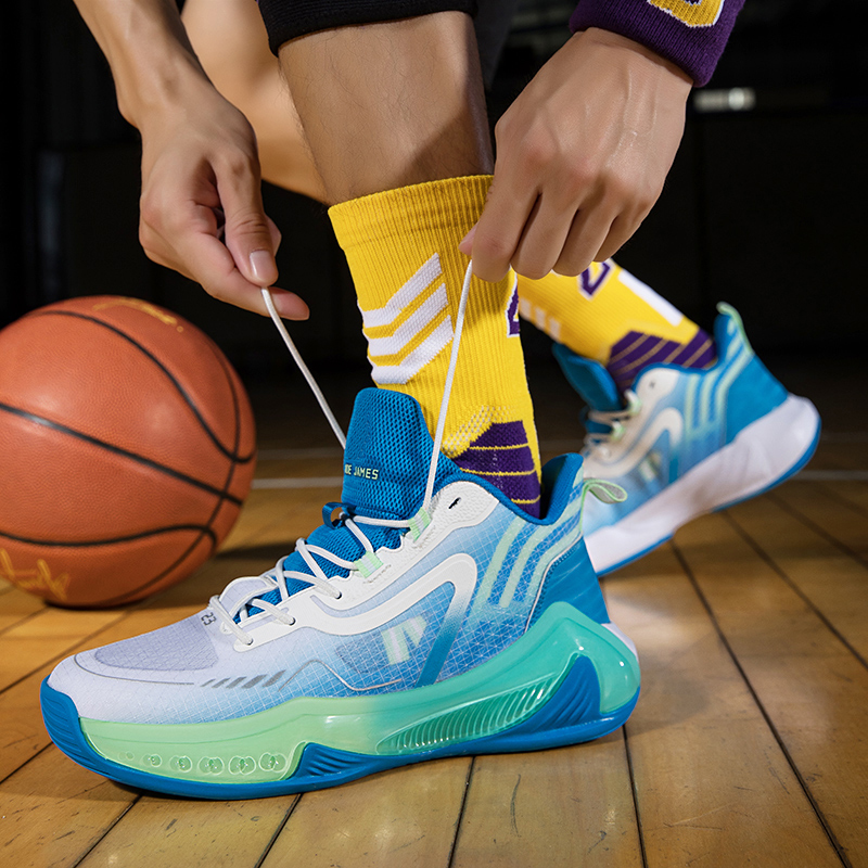 ANDEZHANMUSI Cushioning Slip Resistant Abrasion Resistant Coverage Support Low top Basketball Shoes Unisex