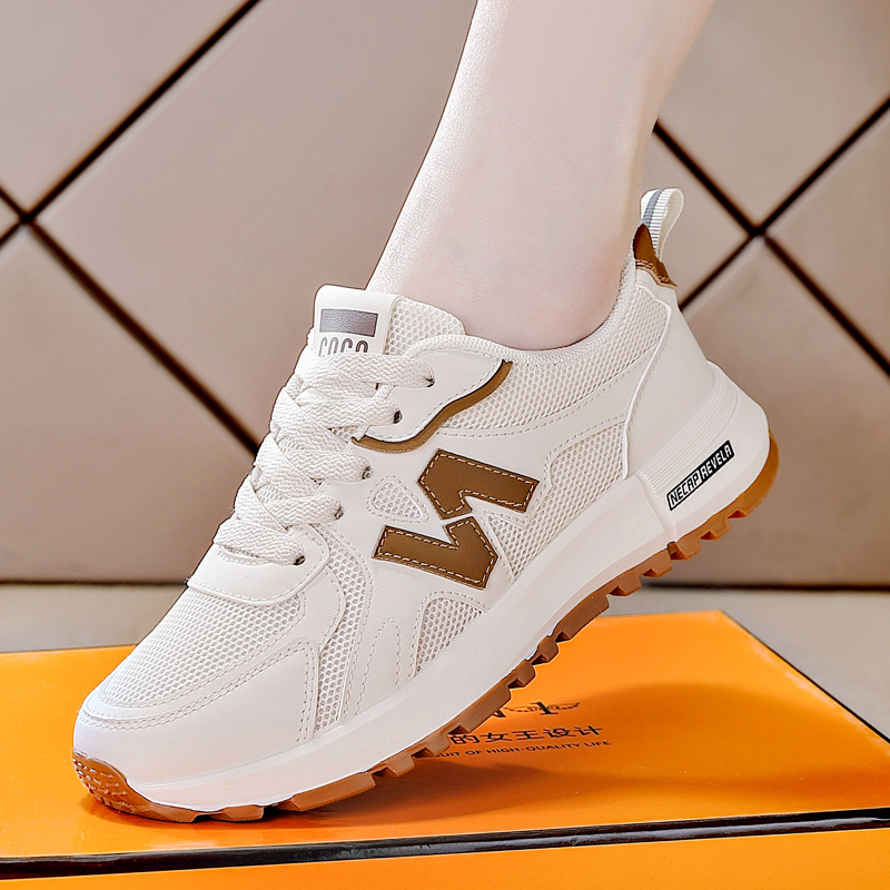 REIHUNG Mesh, Synthetic Leather Cushioning Low top Running Shoes Women’s