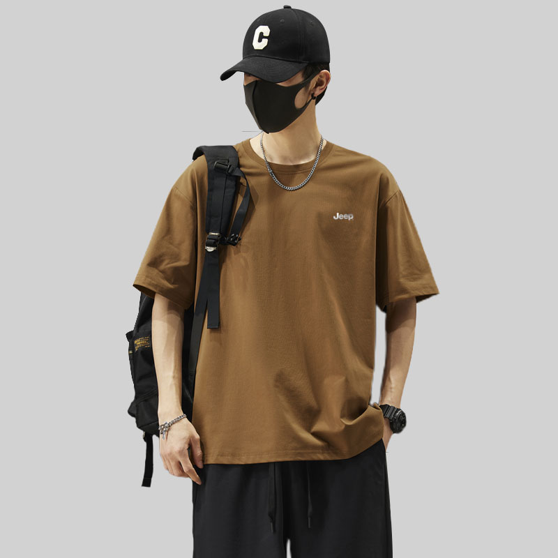 Jeep Casual Sportswear Unisex Crew Neck Thin