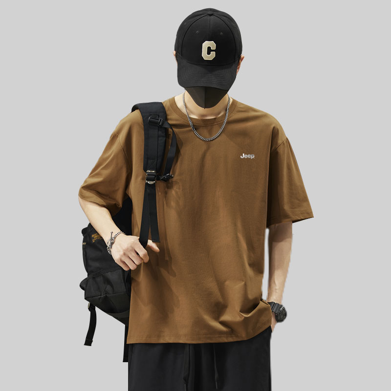 Jeep Casual Sportswear Unisex Crew Neck Thin